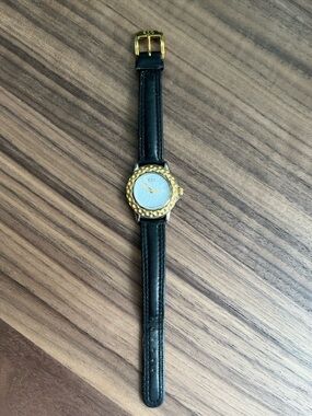 ESQ Swiss Esquire Quartz Watch analogue. Golf Ball Face.